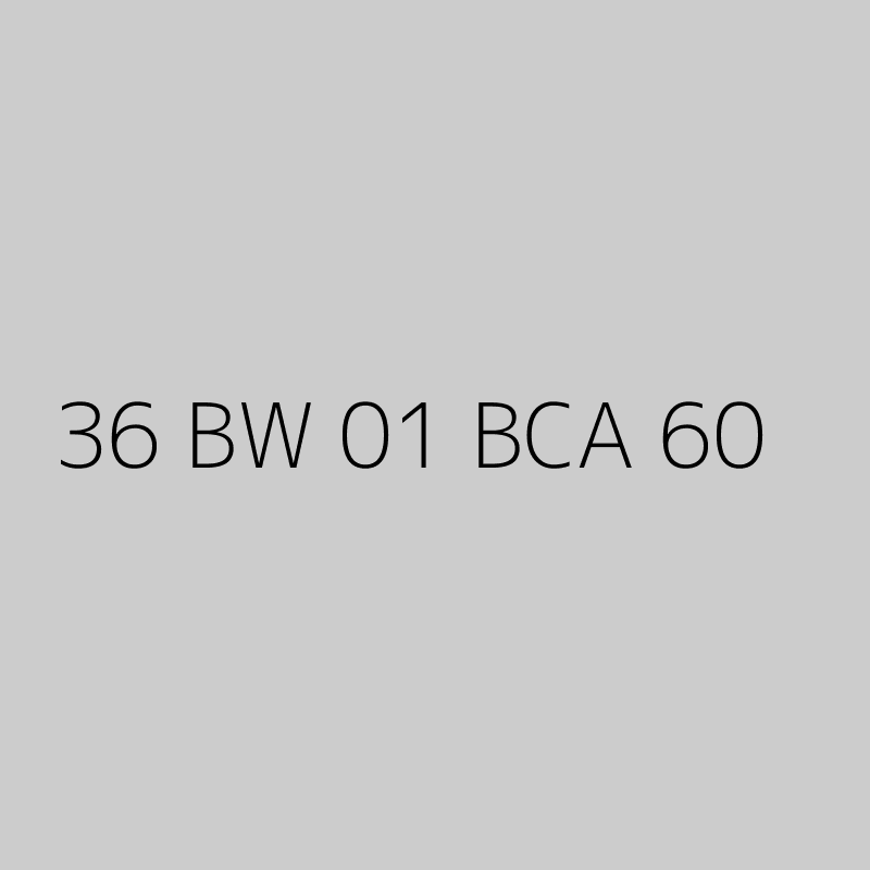 36 BW 01 BCA 60 